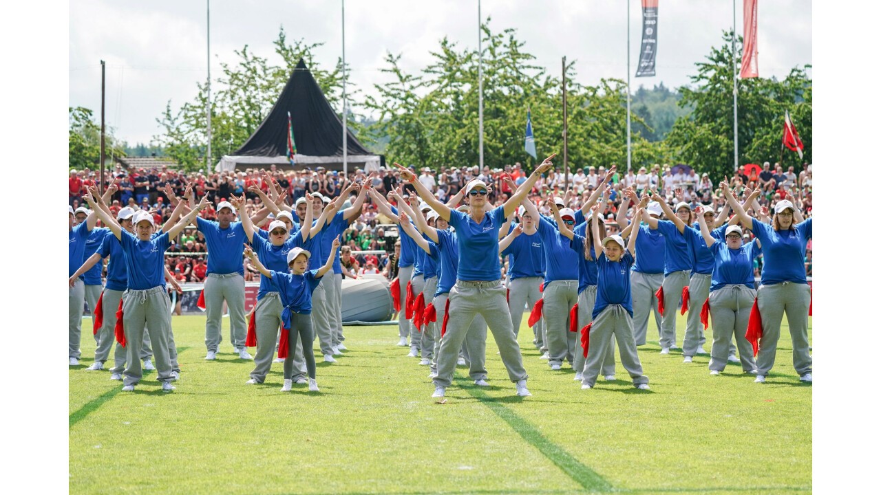 Schlussfeier am Eidgenösseischen Turnfest in Aarau 2019